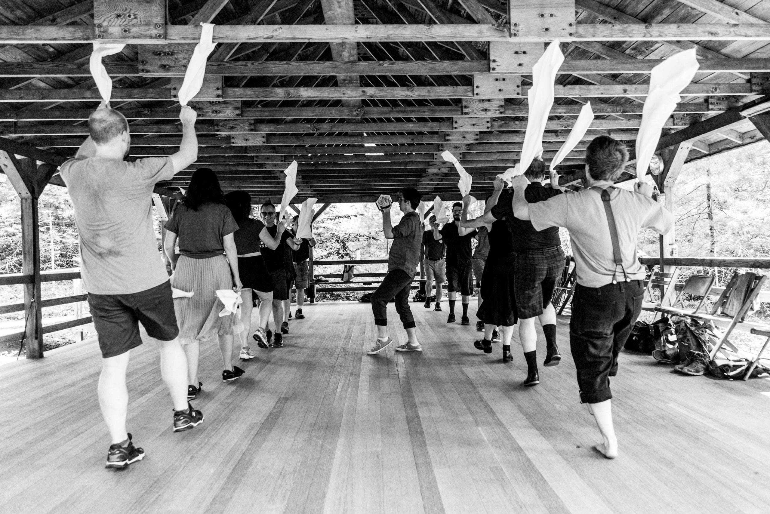 A Cotswold Morris dancing workshop