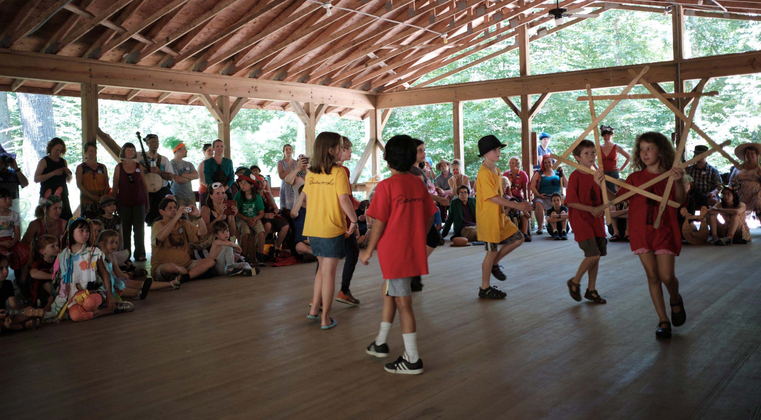 Children performing a longsword dance