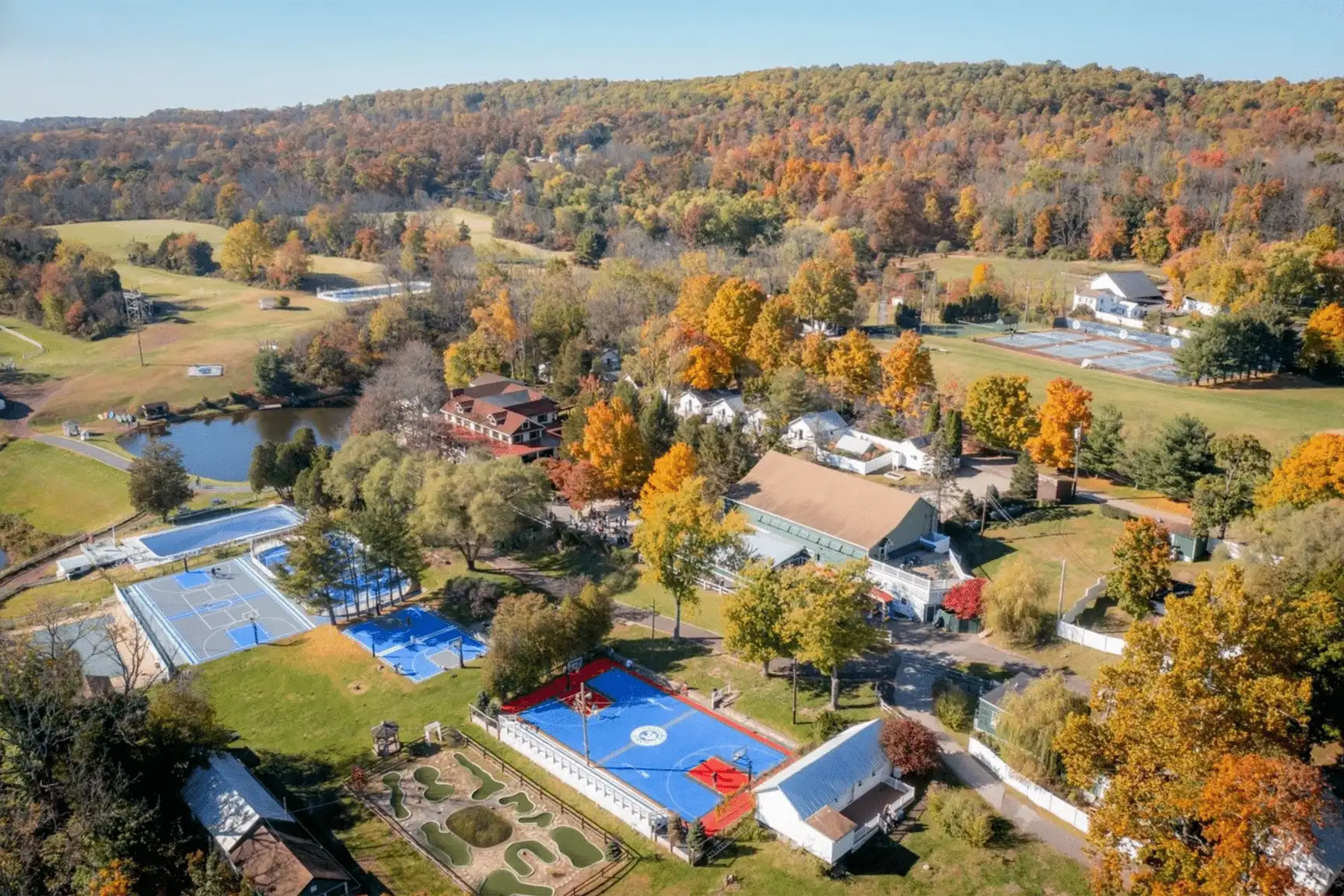 Aerial view of Camp Kweebec
