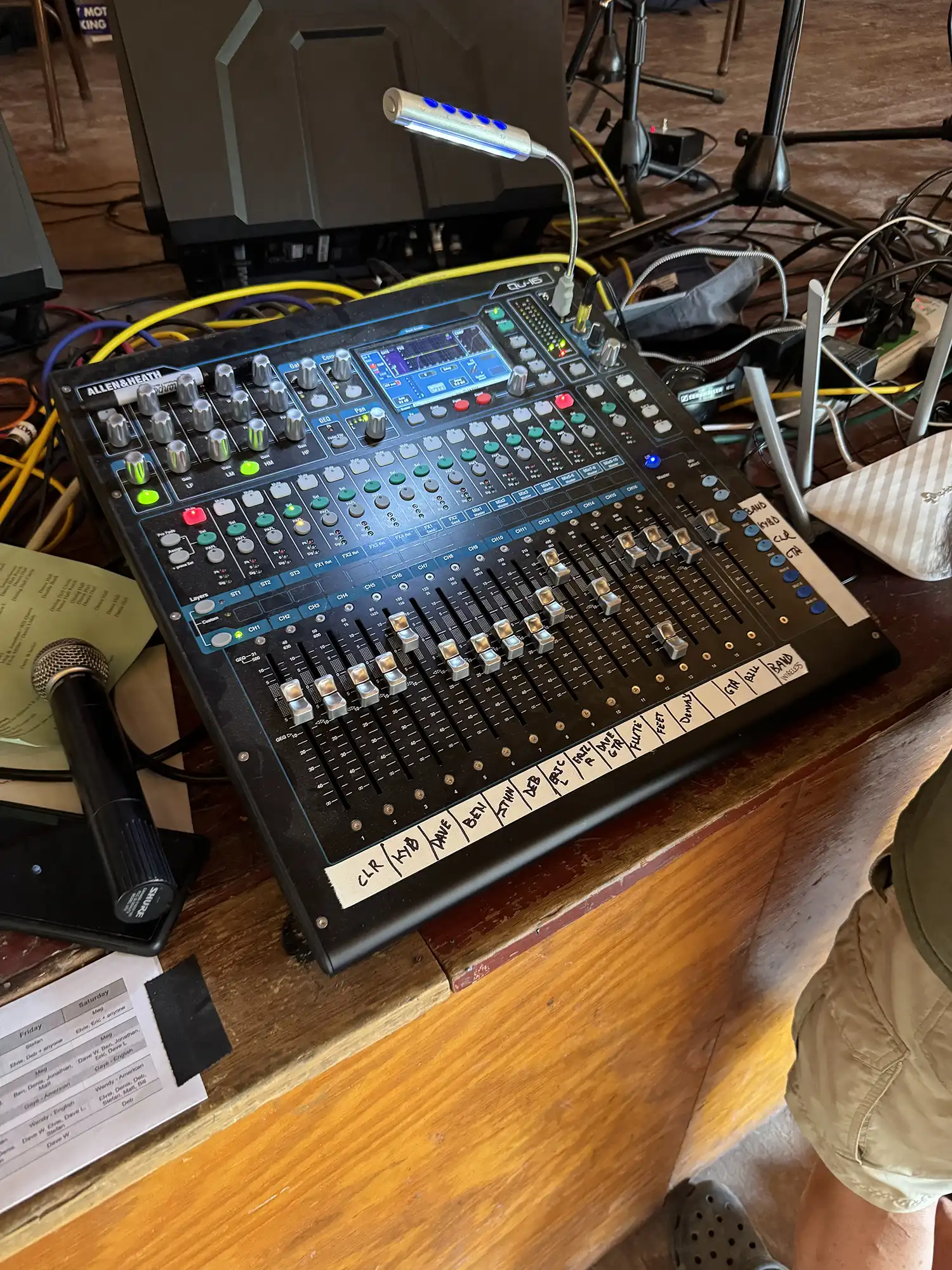 A sound board. Photo by Ben Schreiber.